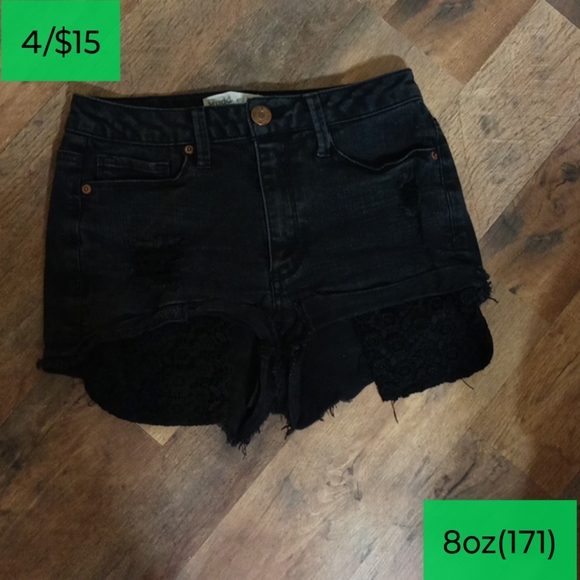 mudd black denim Blue jeans shorts - Picture 1 of 6